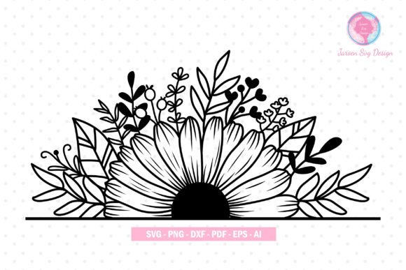 Elevating Brand Identity with the Daisy Flower Monogram SVG: A Guide to High-Resolution Digital Design Assets