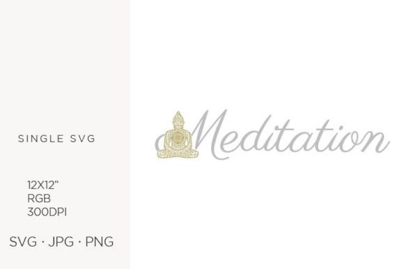 Integrating Serenity and Design: A Practical Guide to Golden Buddha and Word Meditation Digital Art