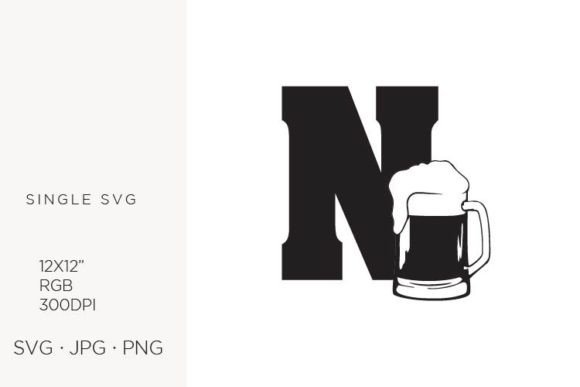 Integrating the Big Glass of Beer and Letter N Vector into Your Creative Workflow
