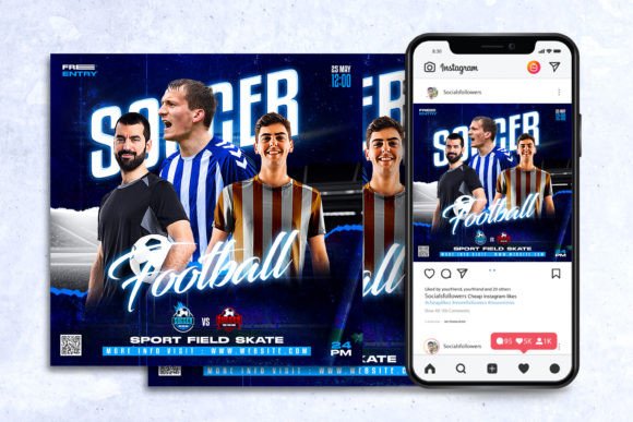 Soccer Social Media Post Template Guide