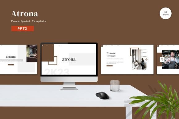 Streamline Your Presentations with Atrona - Powerpoint Template