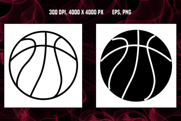 Two Basketball Ball Icons: Vector Assets for Web Design