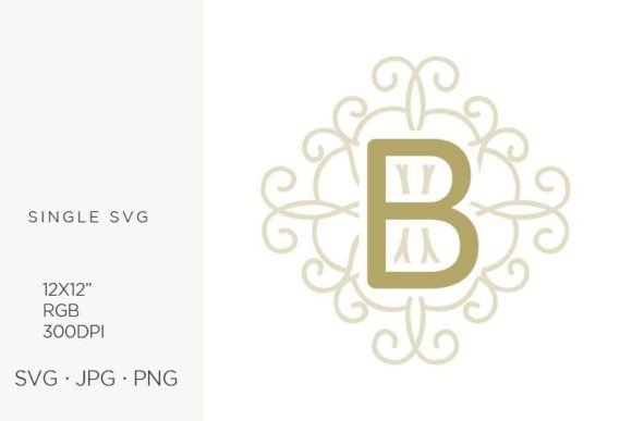 Unlocking Creative Potential: The Versatility of the Letter B Swirl Ornamental Monogram in Modern Design
