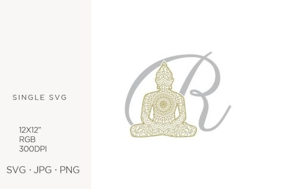 Unlocking Creative Potential with the Golden Buddha Monogram Letter R SVG