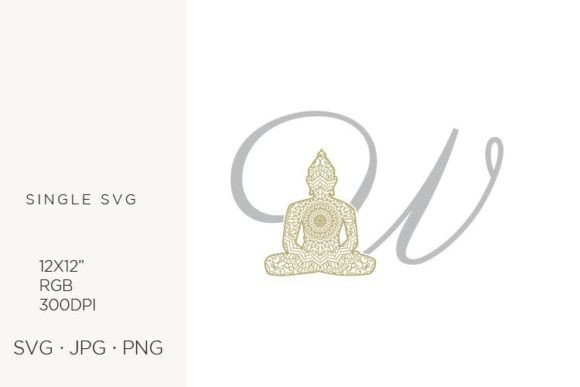 Unlocking Creative Potential with the Golden Buddha Monogram Letter W SVG